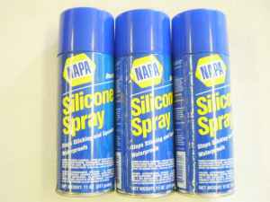 3 cans NAPA 8300 Silicone Spray Lubricants Treadmill Maintenance
